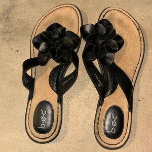 BOC Born Concept Leather Slide Black Sandal Women's Size 9 Slip On Comfort